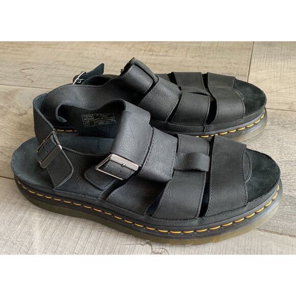 Dr. Martens Doc Mens Leather Dr Doctor Flash Fisherman Sandals Size 14 - Picture 4 of 5